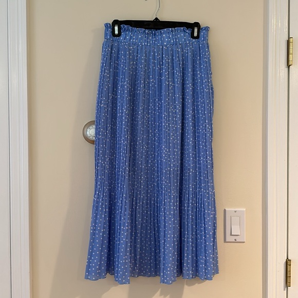 Blue and white midi skirt - Picture 2 of 3